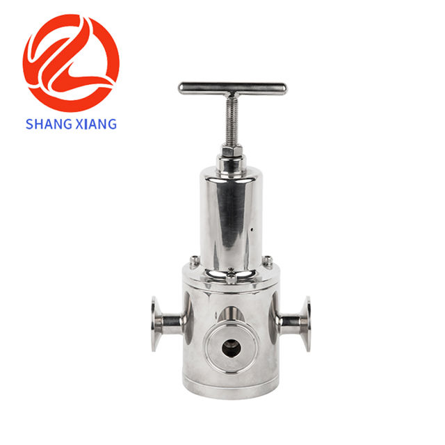 Sanitary pressure reducing valve