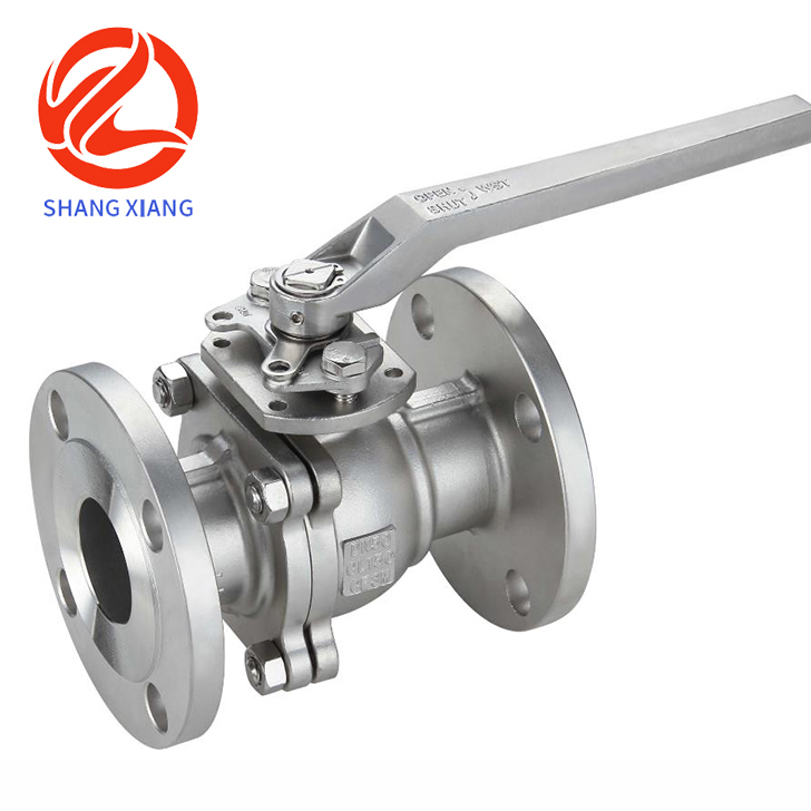 Industrial flanged ball valve